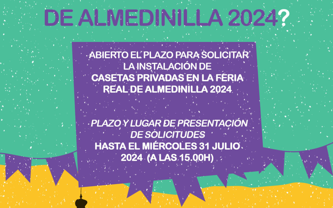 Abierto el plazo de solicitud de Casetas Privadas en la Feria 2024